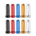 【中古】【輸入品・未使用】July miracle ブレーキケーブルキャップ 50個 交換可能 自転車ブレーキラインエンドチップカバー マルチカラー