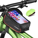 【中古】【輸入品・未使用】自転車フレームバッグ ハンドルバーバッグ - 防水サイクリングトップチューブフレームバッグ 自転車電話ケースホルダー タッチスクリーン...
