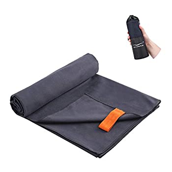 【中古】【輸入品・未使用】CHARS キャンプタオル マイクロファイバー 砂不使用 ビーチタオル (30インチ x 63インチ) キャリーバッグ付き 超コンパク...