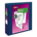 【中古】【輸入品・未使用】AVERY 耐久性ビュー 3リングバインダー 2インチスラントリング 4ブルーバインダー (17046) ダークブルー