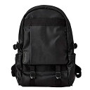 【中古】【輸入品 未使用】MANDARINA DUCK Men 039 s Casual Backpack for storing Laptop and tablets NOMAD GNT01651 (15 ダブルクォーテ ) polyurethane 100 black MANDARINA DU