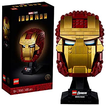 【中古】【輸入品 未使用】LEGO Marvel Avengers Iron Man Helmet 76165 Brick Iron Man-Mask for-Adults to Build and Display カンマ Creative Challenge for Marvel Fans