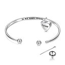 【中古】【輸入品・未使用】イースターギフト レディース 遺灰用骨つぼブレスレット スターリングシルバー 火葬ジュエリー メモリアル遺灰 形見 骨壺バングル ハー...