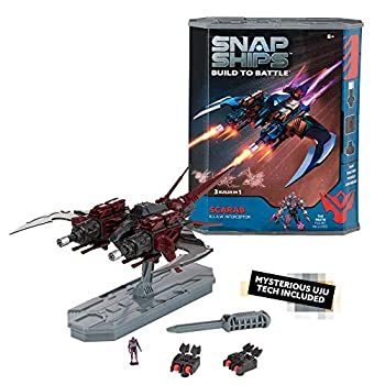 楽天スカイマーケットプラス【中古】【輸入品・未使用】Snap Ships Scarab K.L.A.W.インターセプター - カスタムビルディングとバトルプレイのための組み立て玩具 - 対象年齢8歳以上