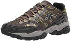 【中古】【輸入品・未使用】Skechers Men's Sparta 2.0 Leather and Mesh Lace-up Sneaker Oxford%カンマ% Olive/Black