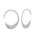 【中古】【輸入品・未使用】Boma Jewelry スターリングシルバー 光沢 プルスルー フープピアス