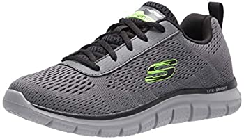 【中古】【輸入品・未使用】Skechers Men's Track Moulton Oxford%カンマ% Charcoal/Black