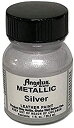 【中古】【輸入品 未使用】Angelus アンジェラス メタリック シルバー 1oz アクリル レザー ペイント Acrylic Leather Paint 並行輸入品 銀色 metallic silver 並行輸入品