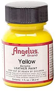 【中古】【輸入品・未使用】Angelus Acrylic Leather Paint Standart Paint (075 Yellow) [並行輸入品]