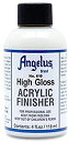 【中古】【輸入品 未使用】Angelus アンジェラス 4oz アクリル フィニッシャー ハイグロス No.610レザー ペイント Acrylic Finisher Leather Paint 並行輸入品 High Gross