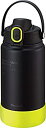 【中古】【輸入品・未使用】ピーコック 水筒 スポーツドリンク 対応 ステンレスボトル 1.5L ワンタッチ 直飲み 保冷 AJG-R150 BY ブラックイエロ...