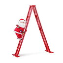 【中古】【輸入品・未使用】Mr. Christmas 卓上クライマー サンタのクリスマス装飾 17インチ レッド