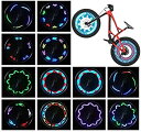 【中古】【輸入品・未使用】自転車ホイールライト - 防水LED 自転車スポークライト 安全タイヤライト - 子供や大人へのギフトに最適 - 30種類のパターン変...