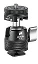 【中古】【輸入品・未使用】LEOFOTO F-19 ミニ19mm ロングネックボールヘッド コールドシュー付き / 1/4インチマウント