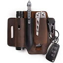 【中古】【輸入品・未使用】GENTLESTACHE マルチツール シース ベルト着用 多機能ツールポーチ レザーケース 革製収納袋 レザーマン ホルスター 懐中電灯シース キー ホルダ