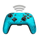 【中古】【輸入品・未使用】PDP スイッチ ワイヤレス コントローラー Faceoff Wireless Deluxe Controller Switch 500-202-NA-CMLB Neon Blue Camo [並行輸入品]