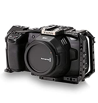 Tiltaing フルカメラケージ BMPCC 4K/6K(ブラック) ブラックマジックポケットシネマカメラ4K/6Kに対応 コールドシューレシーバー 1/4インチ-20マ