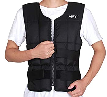 【中古】【輸入品・未使用】ウエイトベスト ウエイトジャケット 重量調節可 パワーベスト 加重ベスト パワージャケット 重り 食い込み防止の肩パッド付き 筋トレ ジャケット