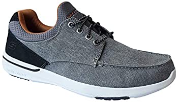 【中古】【輸入品・未使用】Skechers Men's Relaxed Fit-Elent-Mosen Boat Shoe%カンマ% Charcoal/Oran..