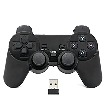 【中古】【輸入品・未使用】QUMOX 2.4GHz Wireless Gamepad Joystick Joypad Game Controller for PC (Can't Support win10) [並行輸入品]