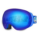 【中古】【輸入品・未使用】VANRORA OTG Ski Goggles%カンマ% Snowboard Goggles%カンマ% Blue/Sapphire B...