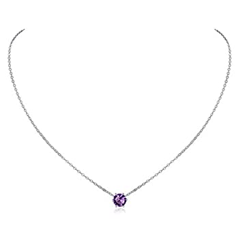 【中古】【輸入品・未使用】ChicSilver 925スターリングシルバー 12ヶ月 スパークリングラウンドカット 人工誕生石ペンダントネックレス 16インチロロチェーン(ギフトボック