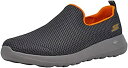 yÁzyAiEgpzSkechers Men's Go Max-Athletic Air Mesh Slip on Walking Shoe%J}% Charcoal/Orange%J}% 8 X-Wide US