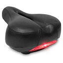 【中古】【輸入品・未使用】DRBIKE バイクシート - パッド入り自転車サドル テールライト付き ソフトクッション&デュアルスプリングデザイン 自転車シート ...