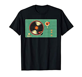 【中古】【輸入品・未使用】ビニールレコードプレーヤー レトロレコードプレーヤー Tシャツ