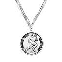 【中古】【輸入品・未使用】Rosemarie's 宗教ギフト メンズ スターリングシルバー 聖クリストファー Protect This Athlete スポーツ...