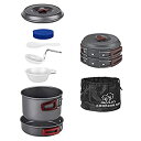 【中古】【輸入品・未使用】Bulin キャンプ調理器具 散らかりキット バックパック ポータブル キャンプファイア クッキングポット 鍋 ケトルセット 軽量 丈...