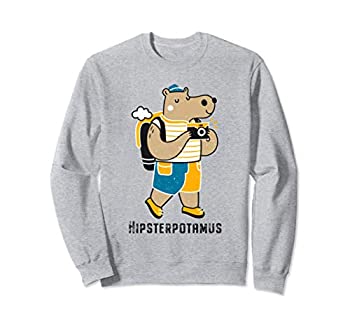 【中古】【輸入品・未使用】面白いカバ Hipsterpotamus ビンテージ動物愛好家のギフト トレーナー 【中古】【輸入品・未使用】面白いカバ Hipsterpotamus ビンテージ動物愛好家のギフト トレーナー
