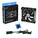 【中古】【輸入品・未使用】Lian Li UNI ファン SL140 RGB x1 140mm 革命的なデイジーチェーン ARGB ファン - ブラック(2)