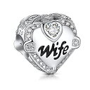 【中古】【輸入品・未使用】NINGAN I Love Wife Mum Sister 娘用チャーム パンドラチャームブレスレットにフィット 925スターリングシ...