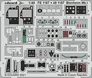 【中古】【輸入品・未使用】エデュアルド 1/48 ズームシリーズ ブレニム Mk.1 エッチングパーツ (エアフィックス用) プラモデル用パーツ EDUFE1187