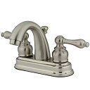 yÁzyAiEgpzKingston Brass KB5618AL Two Handle 4 in. Centerset Lavatory Faucet with Retail Pop-up