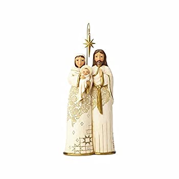 【中古】【輸入品・未使用】Enesco Jim Shore Heartwood Creek ゴールデンガーランド Behold and Believe Holy Family、11インチの置物