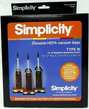 šۡ͢ʡ̤ѡSimplicity Type W Synchrony HEPA Vacuum Cleaner Bags 6 Pa...