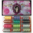 【中古】【輸入品・未使用】Aurifil Thread TULA PINK PREMIUM COLLECTION 50wt Cotton 12 Large Sp...