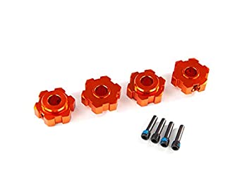 楽天スカイマーケットプラス【中古】【輸入品・未使用】Traxxas 8956T ホイールハブ 六角形 アルミニウム （オレンジアルマイト処理） （4）/ スクリューピン （4）。