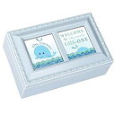 【中古】【輸入品・未使用】Cottage Garden Welcome to The World Little One マットブルー ジュエリーオルゴール ブラ...