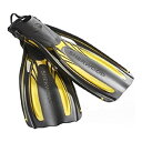 【中古】【輸入品・未使用】Sherwood Eliteオープンヒールポケットフィン、レギュラー、イエロー
