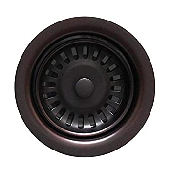 3 1/2%ダブルクォーテ% Waste Disposer Trim with Matching Basket Strainer for Deep Fireclay Sinks - Oil Rubbed Bronze