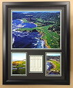 【中古】【輸入品・未使用】Pebble Beachゴルフコース???18?%ダブルクォーテ% x22?%ダブルクォーテ%マット加工ダブル写真フレーム???Leg...
