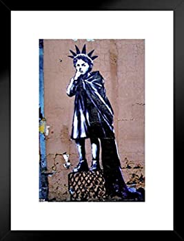 【中古】【輸入品・未使用】Pyramid America Liberty Nose Pick Banksy 20x26 inches ブラック 306749