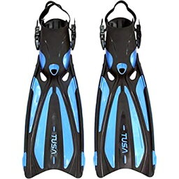 【中古】【輸入品・未使用】Tusa SF-22 Solla ouvert talon Plonge Palmes - Fish Tail Blue - Large / XLarge