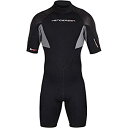 【中古】【輸入品・未使用】Thermoprene Pro ウェットスーツ 3mm バックジップ ショート ブラック X-Large