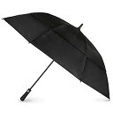 yÁzyAiEgpztotes Auto Open Vented Golf Stick Umbrella%J}% Black%J}% One Size