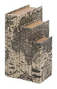 【中古】【輸入品・未使用】Faux book boxes with ancient world map(3)