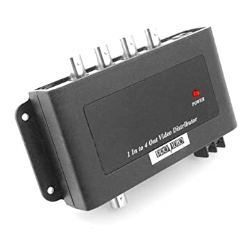 šۡ͢ʡ̤ѡ1 In/4 Out Video Distribution Amplifier 1 Input to 4 Output Video BNC Splitter by Speco